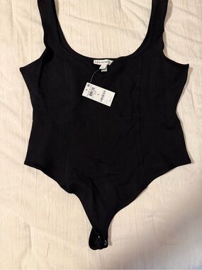 Women’s Black Scoop Neck One-Piece
